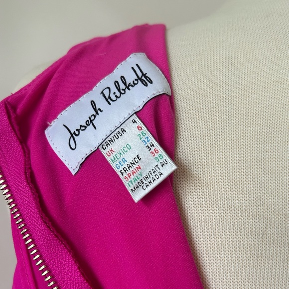 Joseph Ribkoff Barbie Pink Cocktail Dress • Size 4 - Picture 4 of 5